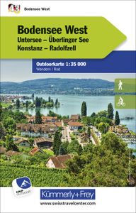 Wandelkaart 43 Outdoorkarte Bodensee West | Kümmerly & Frey