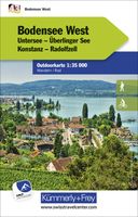 Wandelkaart 43 Outdoorkarte Bodensee West | Kümmerly & Frey - thumbnail