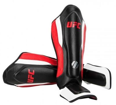 UFC scheenbeschermers Training unisex zwart/rood