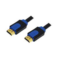 LogiLink CHB1102 - HDMI High Speed met Ethernet (v1.4) kabel, 2x 19-pins stekker (goud), zwarte kabel, 2m, Retail Colour Box
