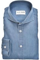 Blue Crane Slim Fit Denim shirt lichtblauw, Effen