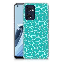 OPPO Reno 7 5G | Find X5 Lite Hoesje maken Cracks Blue - thumbnail