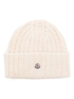 Moncler bonnet à patch logo - Tons neutres