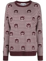 Moschino pull en laine vierge à motif Teddy Bear - Rouge