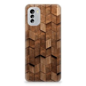 Bumper Hoesje voor Nokia G60 Wooden Cubes