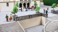 NOCH Balustrade, modelbouw leuning, voor de spoorbreedte H0 perfect voor gedetailleerde landschapsarchitectuur