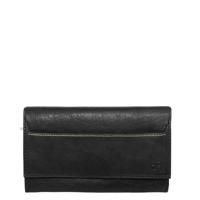 dR Amsterdam Waxi Damesportemonnee 9cc black Dames portemonnee