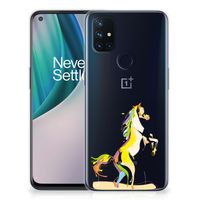 OnePlus Nord N10 5G Telefoonhoesje met Naam Horse Color