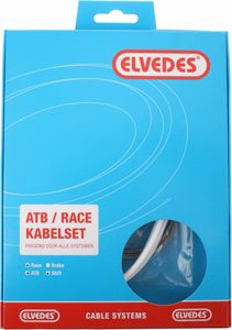 Elvedes Schakel kabelkit ATB / Race compleet wit (in doosje)