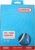 Elvedes Schakel kabelkit ATB / Race compleet wit (in doosje) - thumbnail