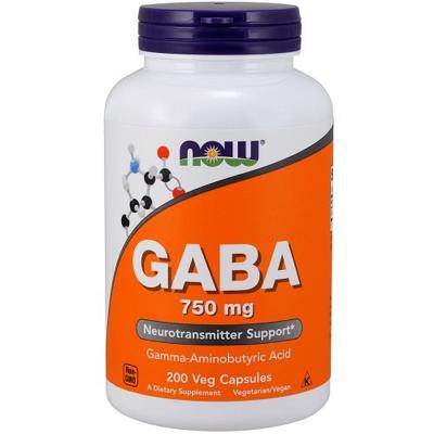 GABA 750mg Now Foods 200v-caps GABA 750mg Now Foods 200v-caps