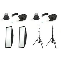 Nanlite FS200 Bi-color LED Dual Kit (met light stands en softboxen) - thumbnail