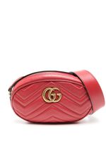 Gucci Pre-Owned sac banane à motif GG Marmont - Rouge