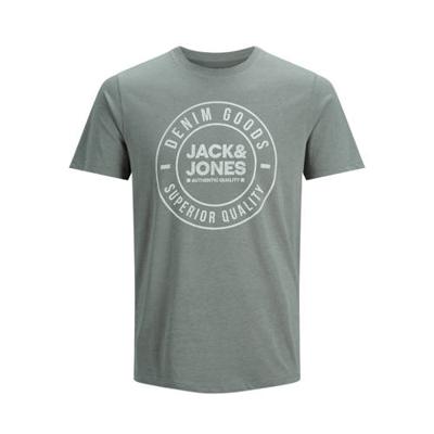JACK & JONES ESSENTIALS T-shirt met logo grijsgroen