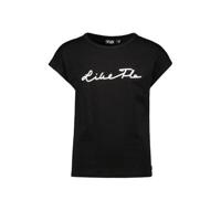 Like Flo T-shirt met logo zwart