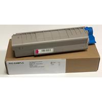OKI 43865722 Toner voor C5850 C5950 MC560 - Magenta - Levensduur 6.000 pagina's - Rebuilt - Made in Italy