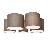 QAZQA Moderne plafondlamp taupe 5-lichts - Multidrum - thumbnail