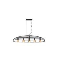 Lucide DIKRA Hanglamp 5xE27 - Zwart