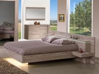 Set bed en nachtkastjes GALA 160x200 cm Memphis eik