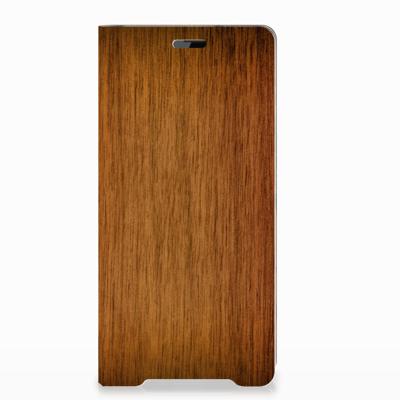 Sony Xperia XZ3 Book Wallet Case Donker Hout