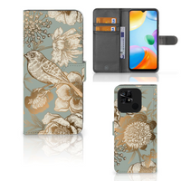 Hoesje voor Xiaomi Redmi 10C Vintage Bird Flowers