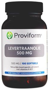 Proviform Levertraanolie 500 mg (100 Softgels)