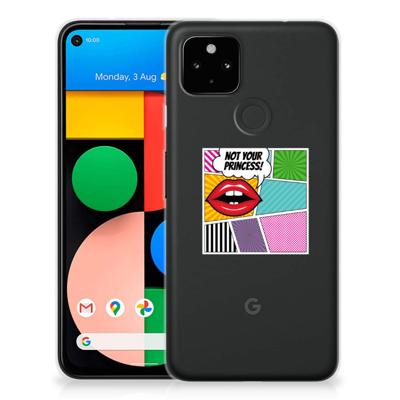 Google Pixel 4a 5G Silicone Back Cover Popart Princess