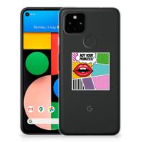 Google Pixel 4a 5G Silicone Back Cover Popart Princess
