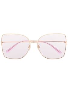 Gucci Eyewear lunettes de soleil à monture oversize - Or