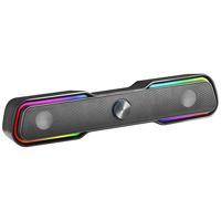 Mars Gaming MSBX Zwart, RGB Soundbar, Bluethooth 5.0+Jack 3.5, DSP Sound 10W