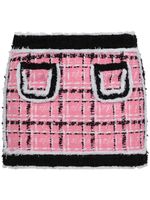 DSQUARED2 minijupe en tweed à design colour block - Rose