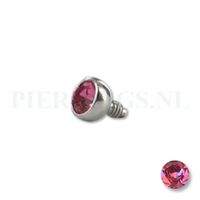 Dermal balletje 1.2 mm roze 3 mm