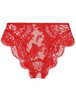 Dolce & Gabbana culotte en dentelle à taille haute - Rouge