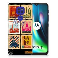 Motorola Moto G9 Play | E7 Plus Siliconen Back Cover Postzegels - thumbnail