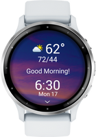 Garmin Venu 3 3,56 cm (1.4") AMOLED Digitaal 454 x 454 Pixels Touchscreen Zilver, Wit Wifi GPS - thumbnail