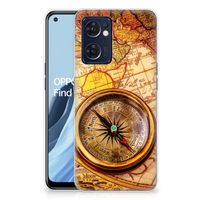 OPPO Reno 7 5G | Find X5 Lite Siliconen Back Cover Kompas - thumbnail