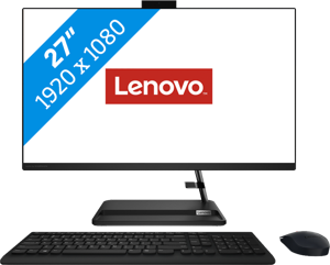 Lenovo IdeaCentre AIO 3 27ALC6 AMD Ryzen™ 7 7730U 68,6 cm (27") 1920 x 1080 Pixels Alles-in-één-pc 16 GB DDR4-SDRAM 1 TB SSD Windows 11 Home Wi-Fi 6 (802.11ax) Zwart