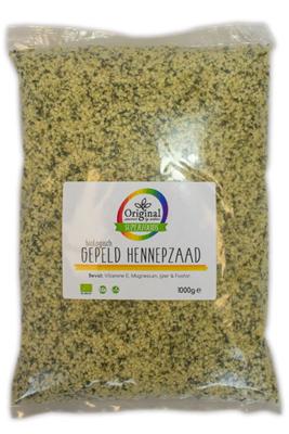 Original Superfoods Biologisch Hennepzaad Gepeld 1000 Gram