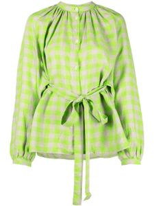 Henrik Vibskov blouse imprimée à manches longues - Vert