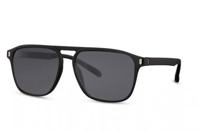 CWI zonnebril heren panto volledig omrand cat. 3 zwart/zwart CWI zonnebril heren panto volledig omrand cat. 3 zwart/zwart