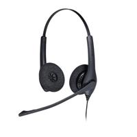 Jabra Biz 1500 Duo QD Headset Bedraad Hoofdband Kantoor/callcenter Zwart