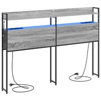 vidaXL Modern Hoofdbord voor je Slaapkamer - Stijlvol Bedaccessoire met Opslag en Innovatieve Bedtafel Organizer