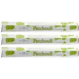 3x Pakje Stamford wierook stokjes patchouli geur