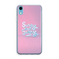 Sorry not sorry: iPhone XR Transparant Hoesje