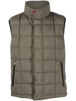 Kiton gilet matelassé à fermeture zippée - Vert - thumbnail