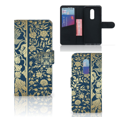 OnePlus 6 Hoesje Beige Flowers