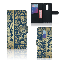 OnePlus 6 Hoesje Beige Flowers