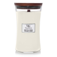 WoodWick white tea & jasmine large candle