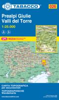 Wandelkaart 026 Prealpi Giulie - Valli del Torre | Tabacco Editrice - thumbnail