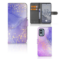 Hoesje voor Nokia X30 Watercolor Paars